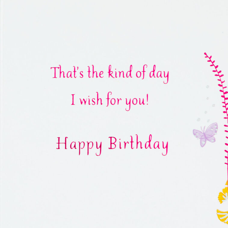 Hallmark Colorful Wildflowers Perfect Day Birthday Card
