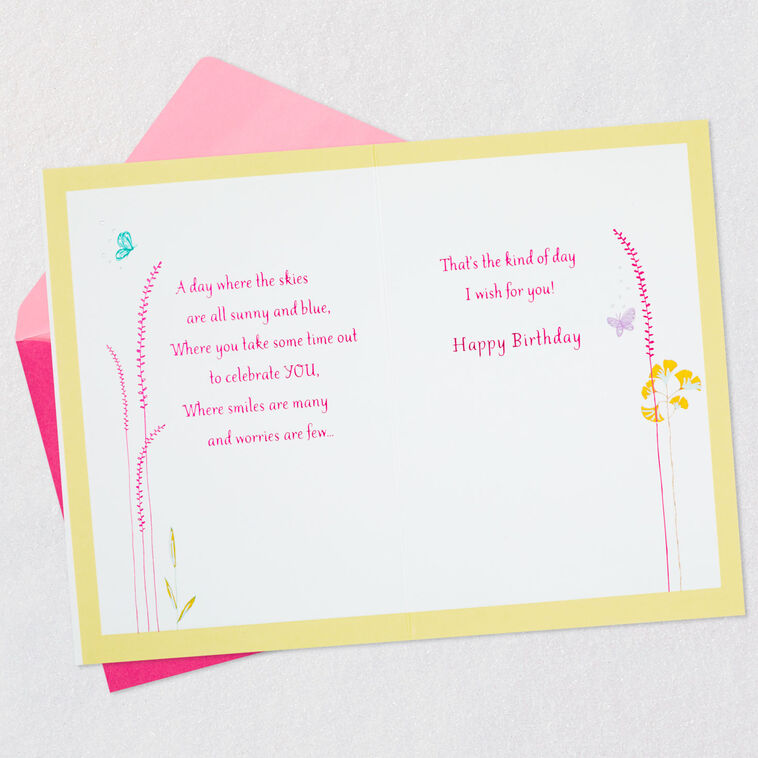 Hallmark Colorful Wildflowers Perfect Day Birthday Card