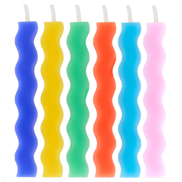 hallmark Colorful Zig Zag Birthday Candles Pack of 6