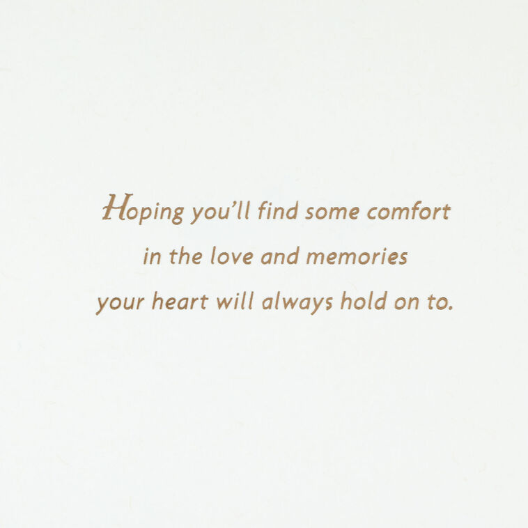 Hallmark Comfort In Love And Memories Sympathy Card