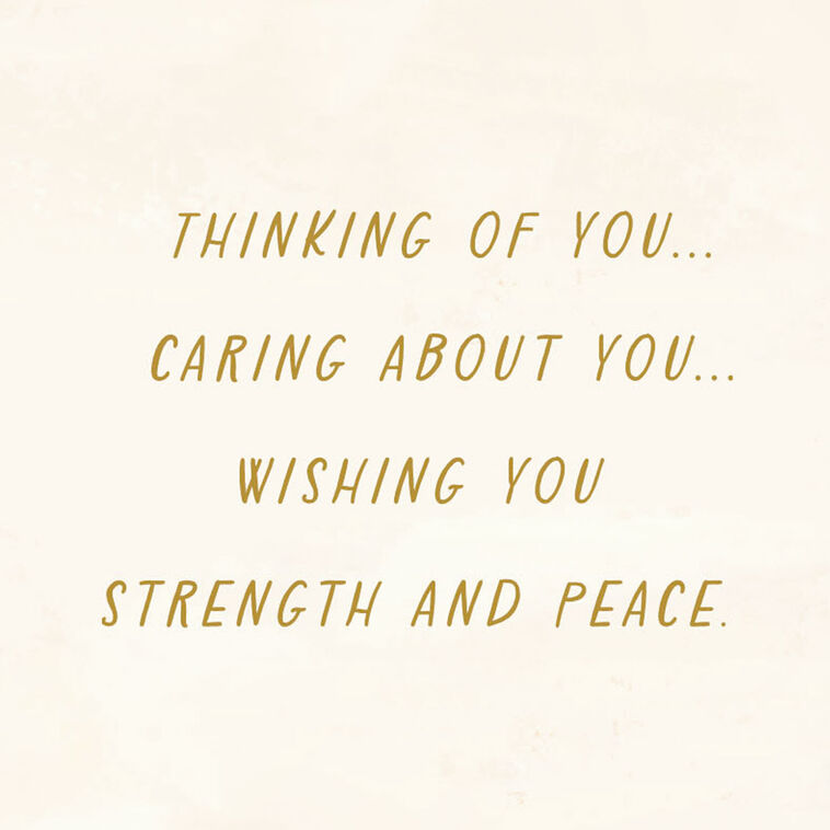 Hallmark Comfort Support And Caring Prayers Encouragement Card