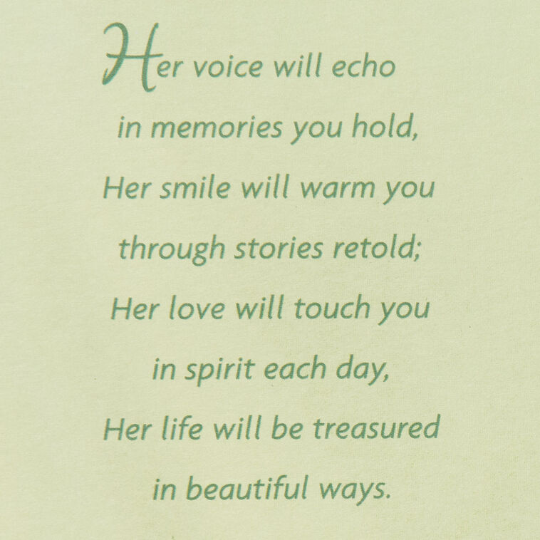 Hallmark Comforted By Memories Religious Sympathy Card For Loss Of Mom