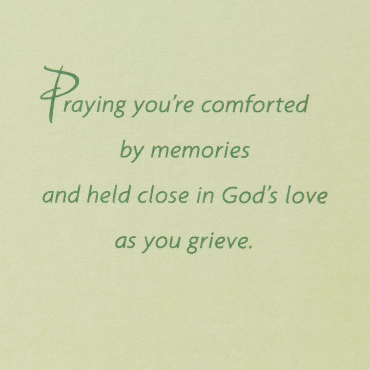 Hallmark Comforted By Memories Religious Sympathy Card For Loss Of Mom