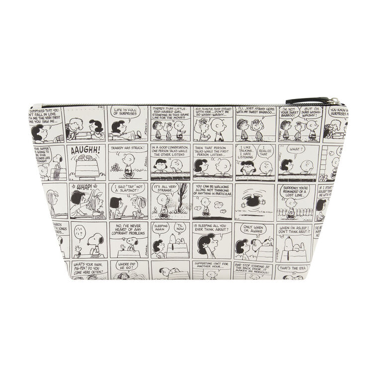 Hallmark Concept One Peanuts Snoopy Comic Strip Cosmetic Bag