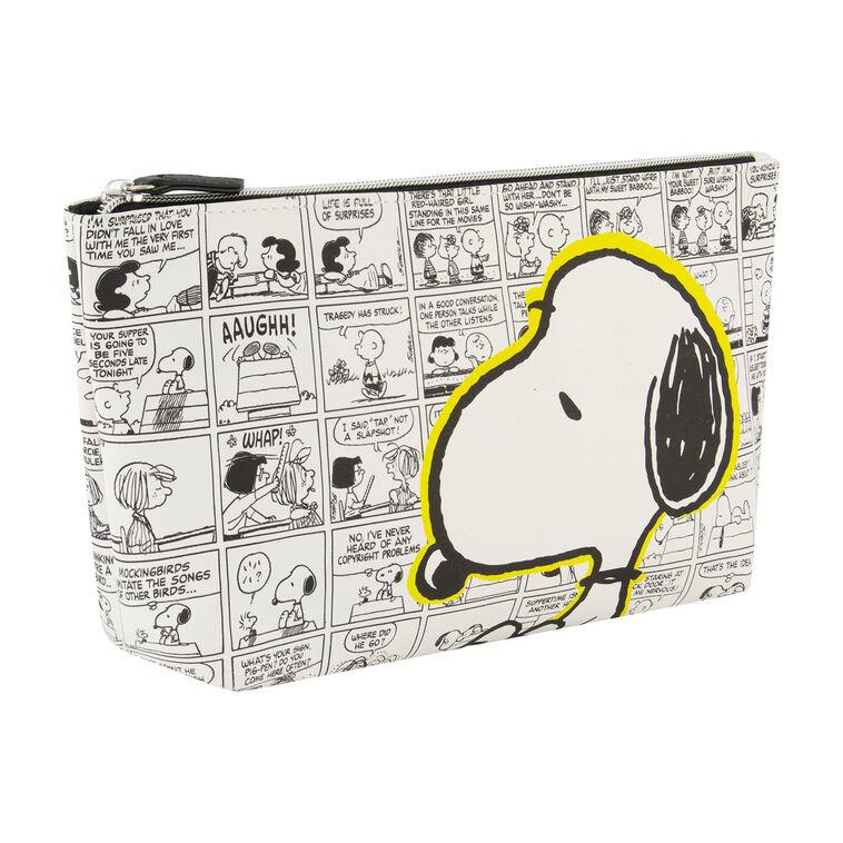 Hallmark Concept One Peanuts Snoopy Comic Strip Cosmetic Bag