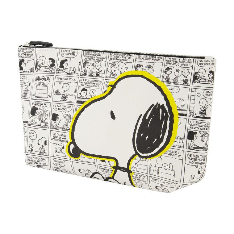 Hallmark Concept One Peanuts Snoopy Comic Strip Cosmetic Bag