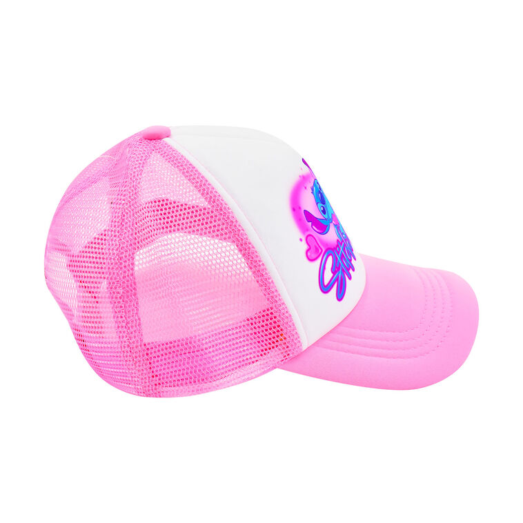Hallmark Concept One Stitch And Angel Kids' Airbrush Love Trucker Hat