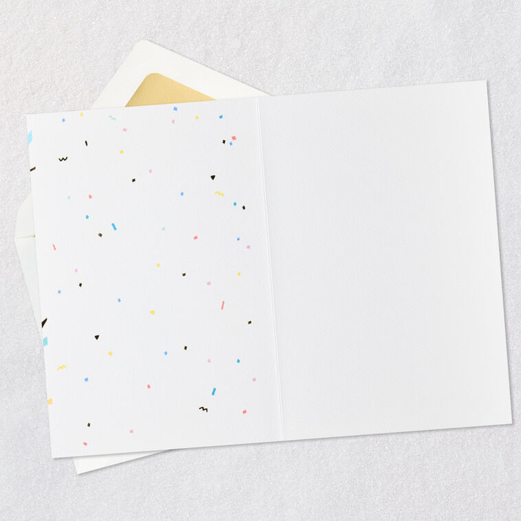 Hallmark Confetti And Streamers Blank Birthday Card