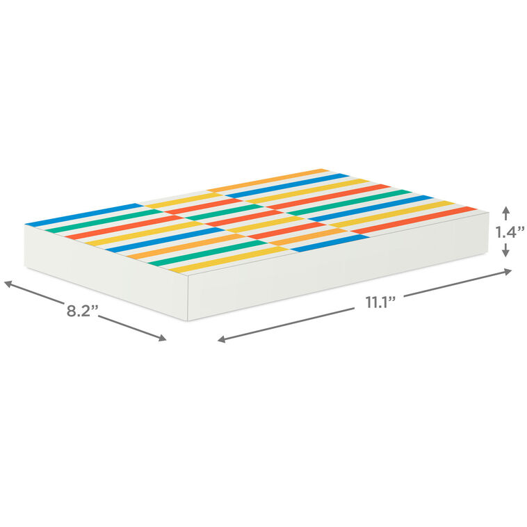 Hallmark Confetti And Stripes 3-Pack Small Gift Boxes