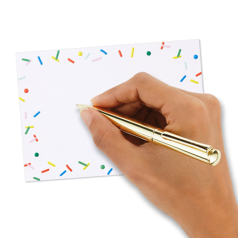 Hallmark Confetti Sprinkles Border Flat Blank Notes Pack Of 10