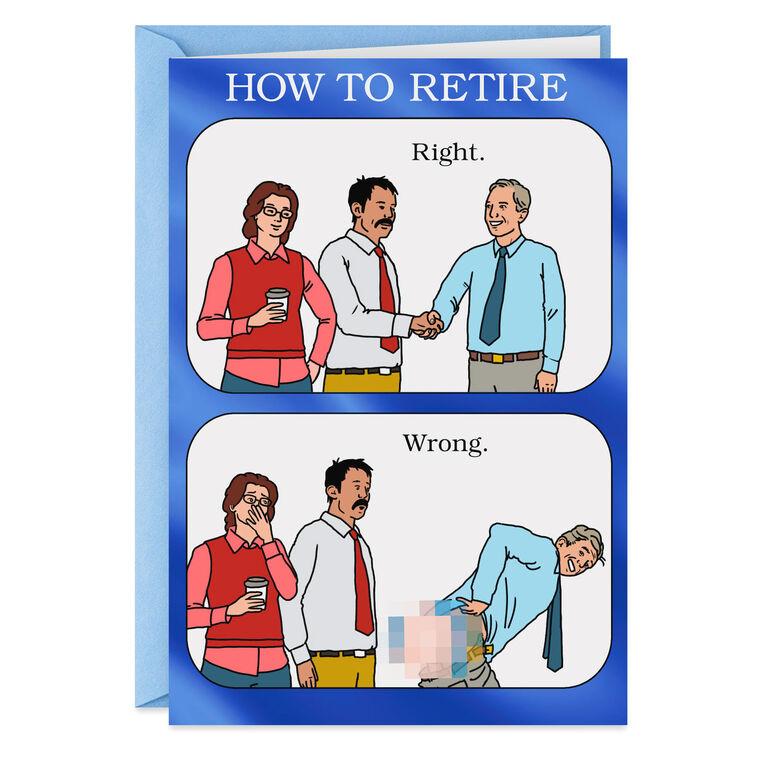 hallmark Congrats on Leaving Work Behind Funny Retirement Card