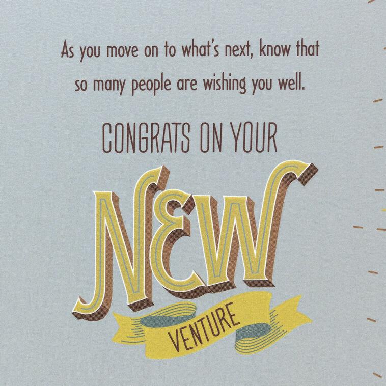 Hallmark Congrats On Your New Venture Congratulations Card