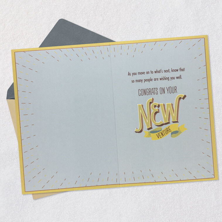 Hallmark Congrats On Your New Venture Congratulations Card