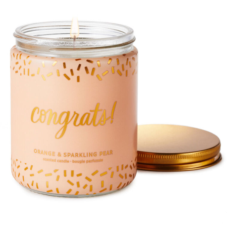 Hallmark Congrats Scented Single-Wick Jar Candle 7 Oz