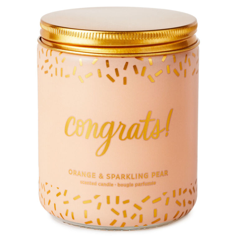 hallmark Congrats Scented Single-Wick Jar Candle 7 oz