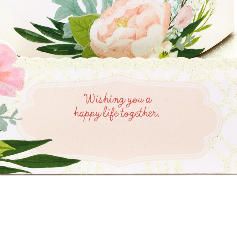 Hallmark Congrats Three-Tiered Cake 3D Pop-Up Wedding Card