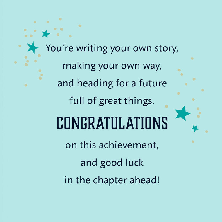 Hallmark Congratulations And Good Luck Graduation Card