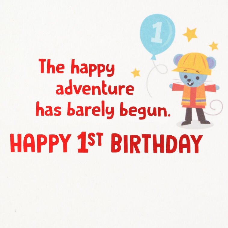 Hallmark Construction Cake First Birthday Card For Boy