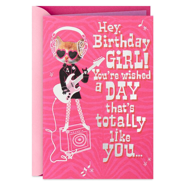 hallmark Cool and Fun and Fabulous Girl Birthday Card