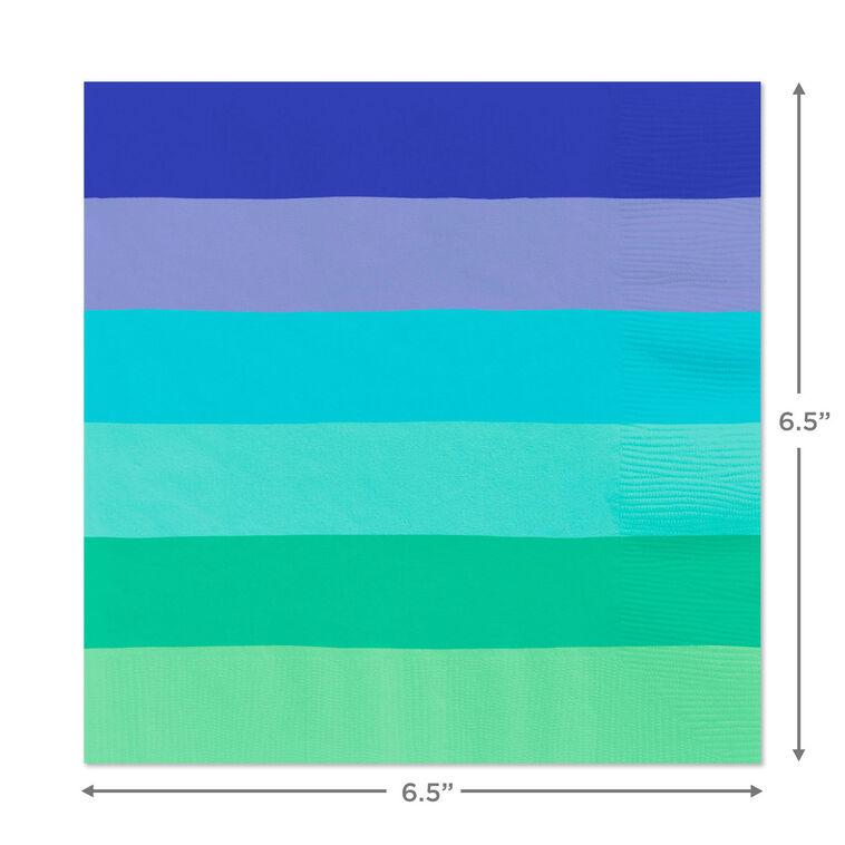 Hallmark Cool Ombré Stripe Dinner Napkins Set Of 16