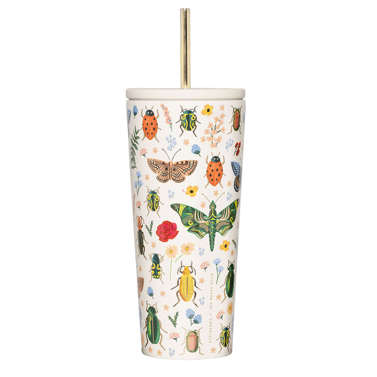 Hallmark Corkcicle Rifle Paper Co. Curio Stainless Steel Cold Cup 24 Oz