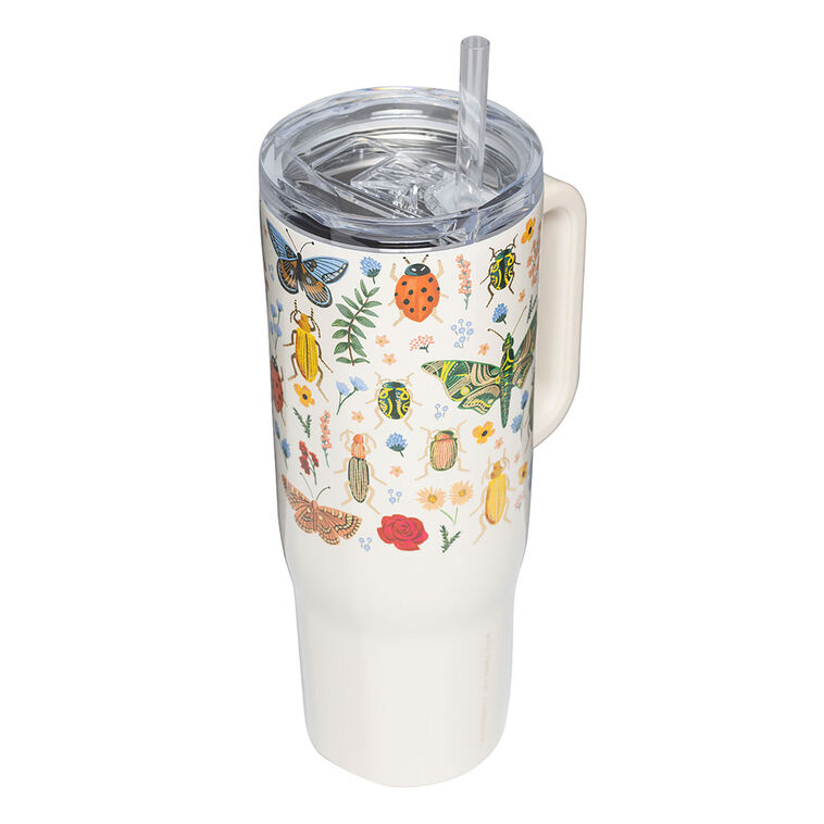 Hallmark Corkcicle Rifle Paper Co. Curio Stainless Steel Cruiser Cup 40 Oz