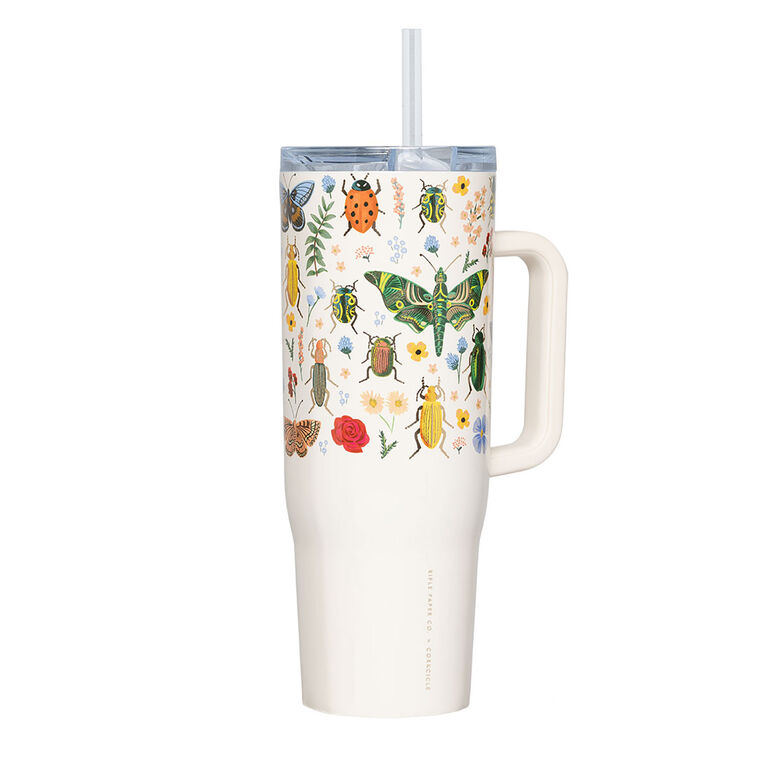 hallmark Corkcicle Rifle Paper Co. Curio Stainless Steel Cruiser Cup 40 oz
