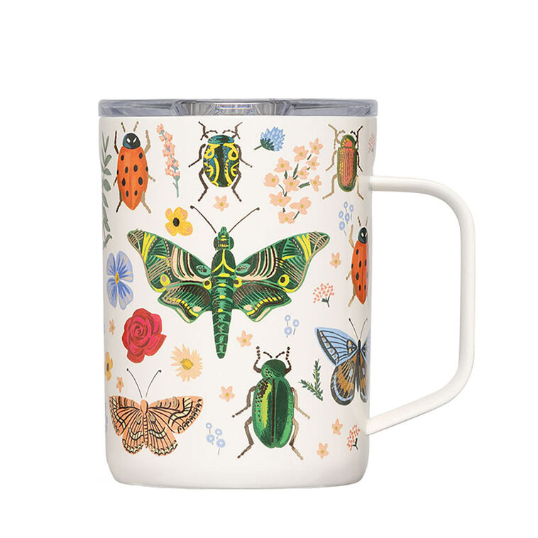 hallmark Corkcicle Rifle Paper Co. Curio Stainless Steel Travel Mug 16 oz