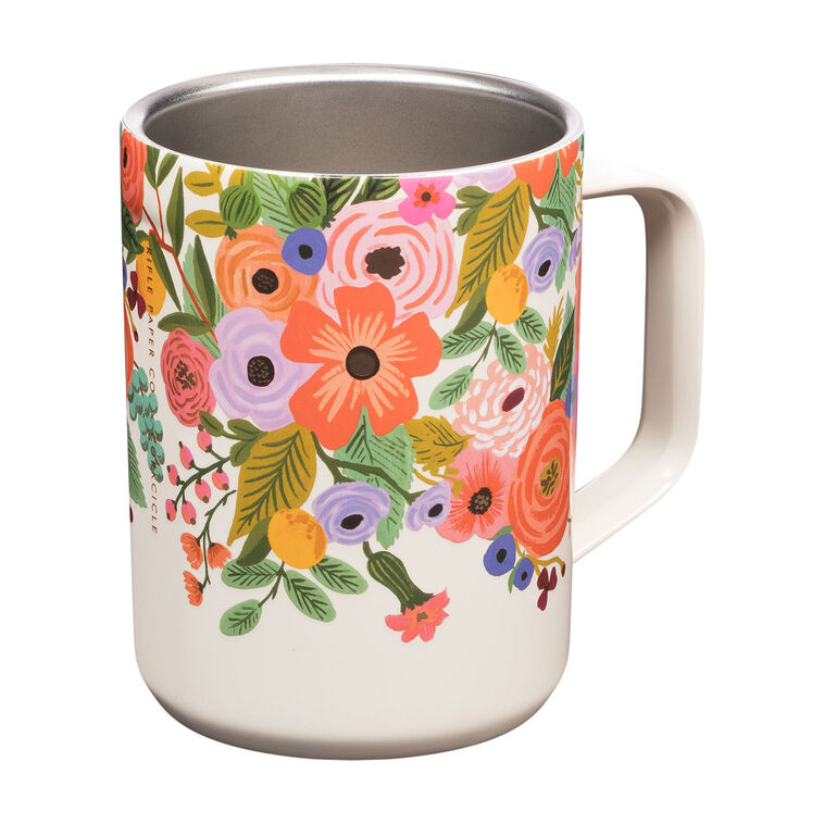 Hallmark Corkcicle Rifle Paper Co. Garden Party Mug 16 Oz