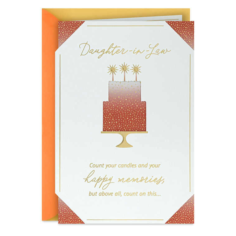 hallmark Count Your Candles Birthday Card for Daughter-in-Law