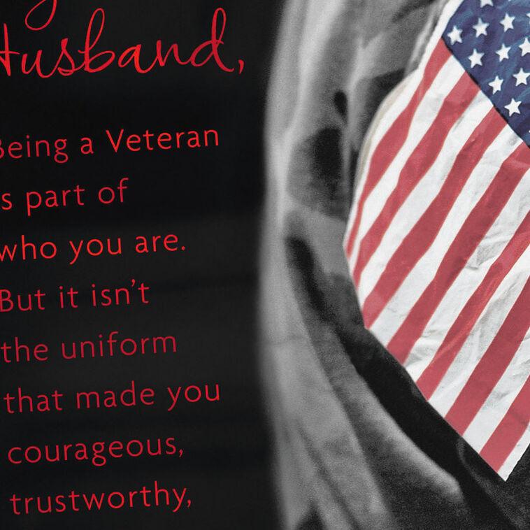 Hallmark Courageous Heart Veterans Day Card For Husband