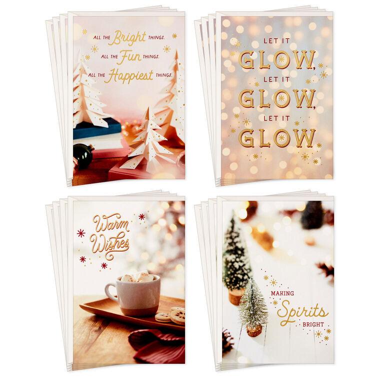 hallmark Cozy Christmas Boxed Christmas Cards Assortment Pack of 16