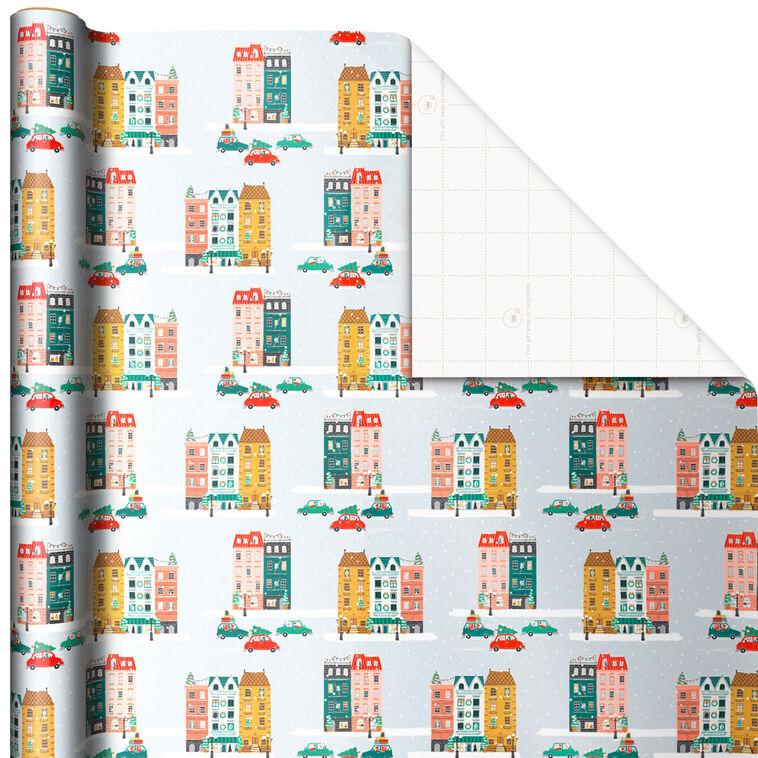 Hallmark Cozy Traditions 3-Pack Christmas Wrapping Paper