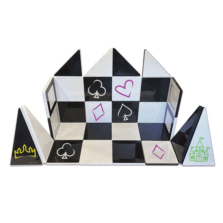 Hallmark Crayola Black & White Doodle Magnetic Tiles Set 35 Pieces