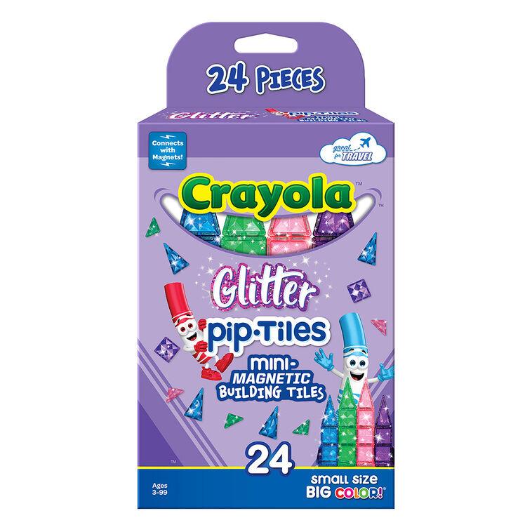 hallmark Crayola Magnetic Glitter Mini Pip-Tiles Set 24 pieces