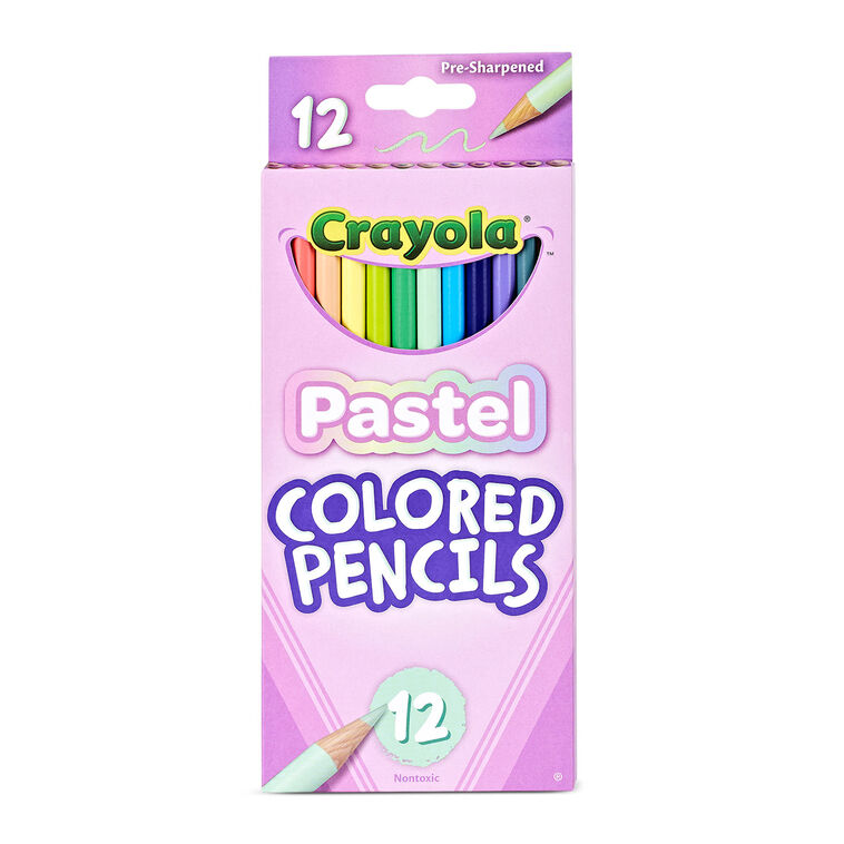 Hallmark Crayola Pastel Colored Pencils 12-Count Box