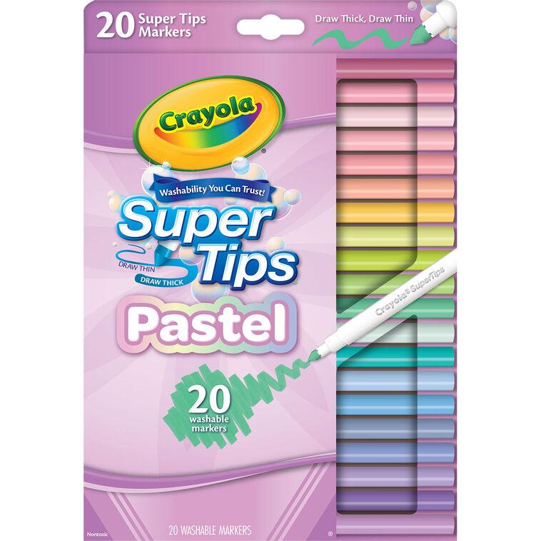 Hallmark Crayola Pastel Super-Tip Markers 20-Count Box