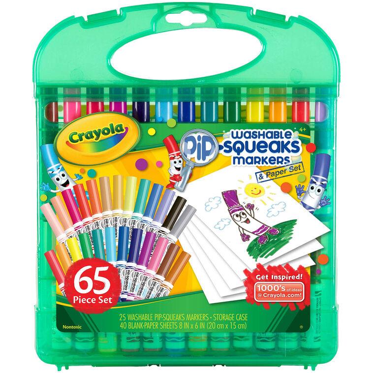 Hallmark Crayola Pip-Squeak Washable Markers And Paper Set