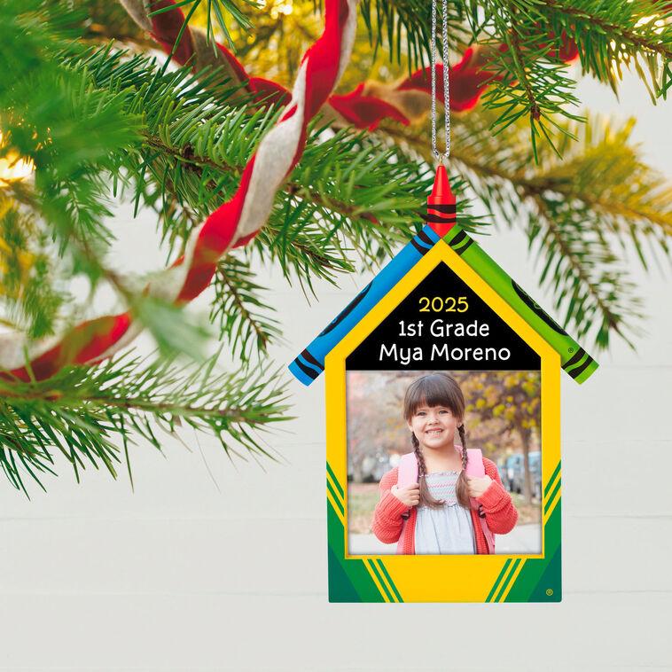 Hallmark Crayola® Schoolhouse Personalized Ornament Custom Photo And Text