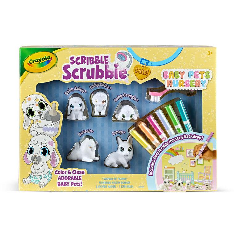 Hallmark Crayola Scribble Scrubbie Nursery Pets Coloring Kit