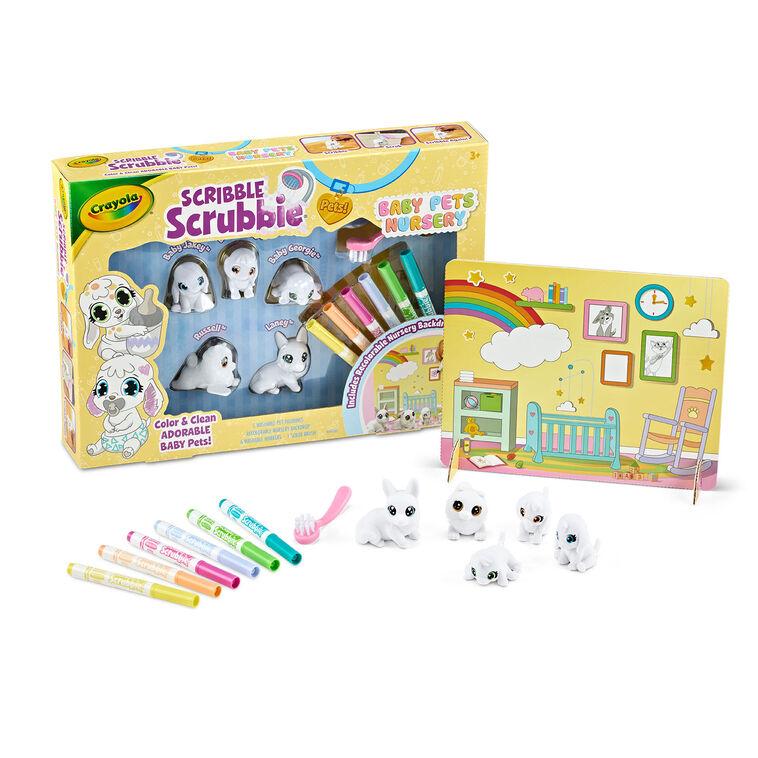 hallmark Crayola Scribble Scrubbie Nursery Pets Coloring Kit