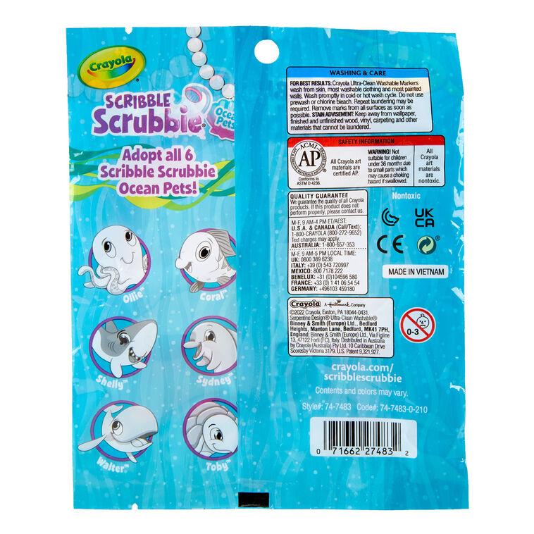 Hallmark Crayola Scribble Scrubbie Ocean Pets Coloring Set