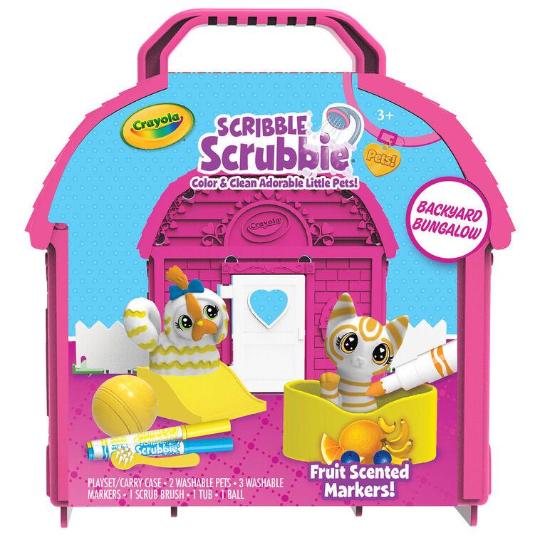 hallmark Crayola Scribble Scrubbie Pets Backyard Bungalow Coloring Set