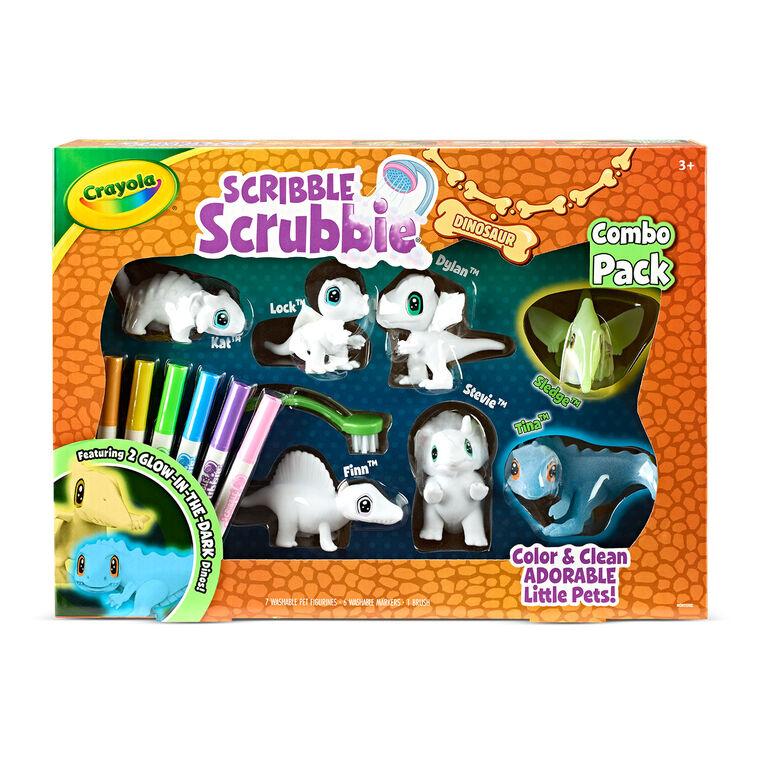 Hallmark Crayola Scribble Scrubbies Glow Dinosaur Pets