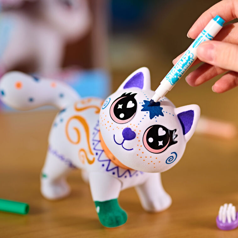 Hallmark Crayola Scribble Scrubbies Jenny Jumbo Cat Coloring Set