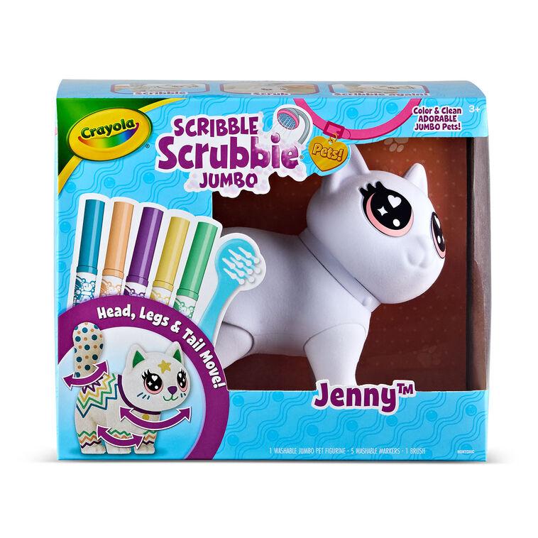 Hallmark Crayola Scribble Scrubbies Jenny Jumbo Cat Coloring Set