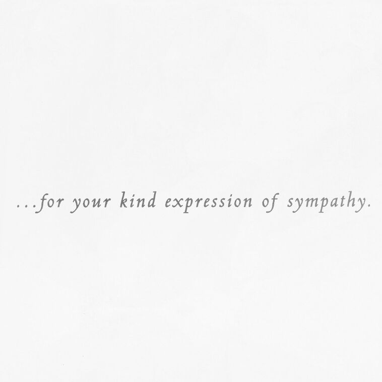 Hallmark Cream Leaves Sympathy Thank You Notes Pack Of 10