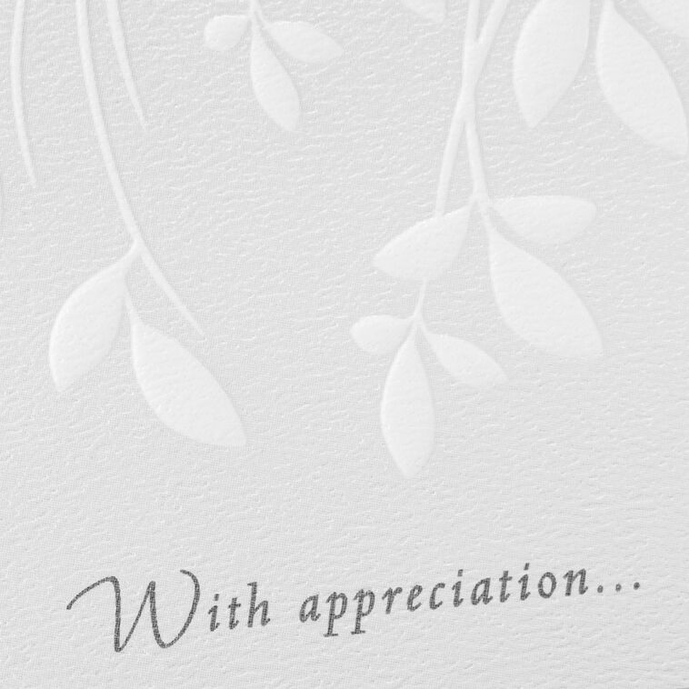 Hallmark Cream Leaves Sympathy Thank You Notes Pack Of 10