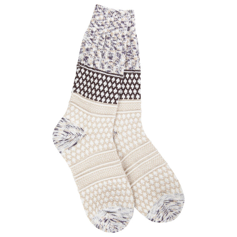 hallmark Crescent Sock Company Textured Crew Socks in Cookie Dough