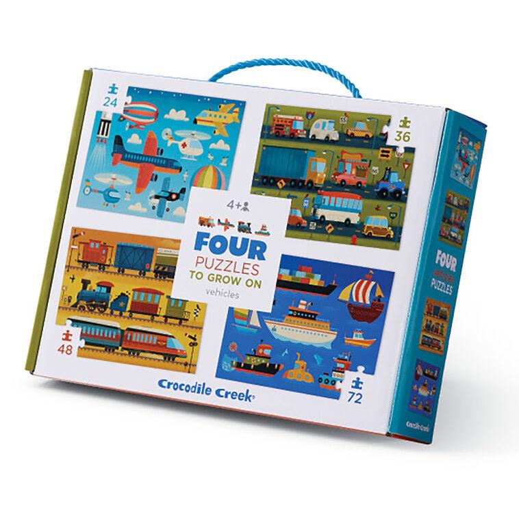 hallmark Crocodile Creek Fun Vehicles Assorted Puzzles Set of 4